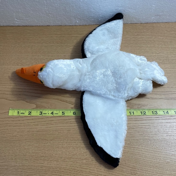 Caltoy Pelican Hand Puppet Plush Bird White Pretend Play Classroom Toy 15” - Picture 9 of 10